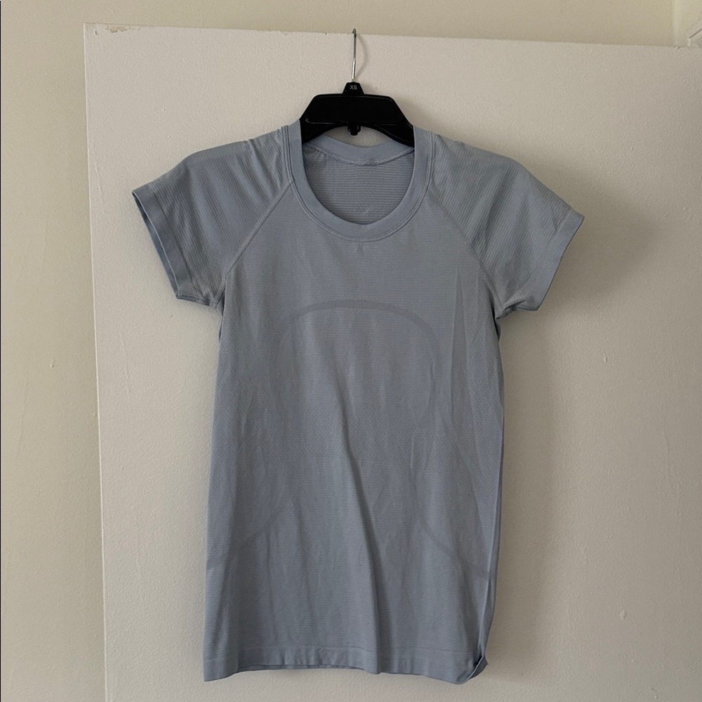 Lululemon Athletica Sky Blue Short Sleeve Top